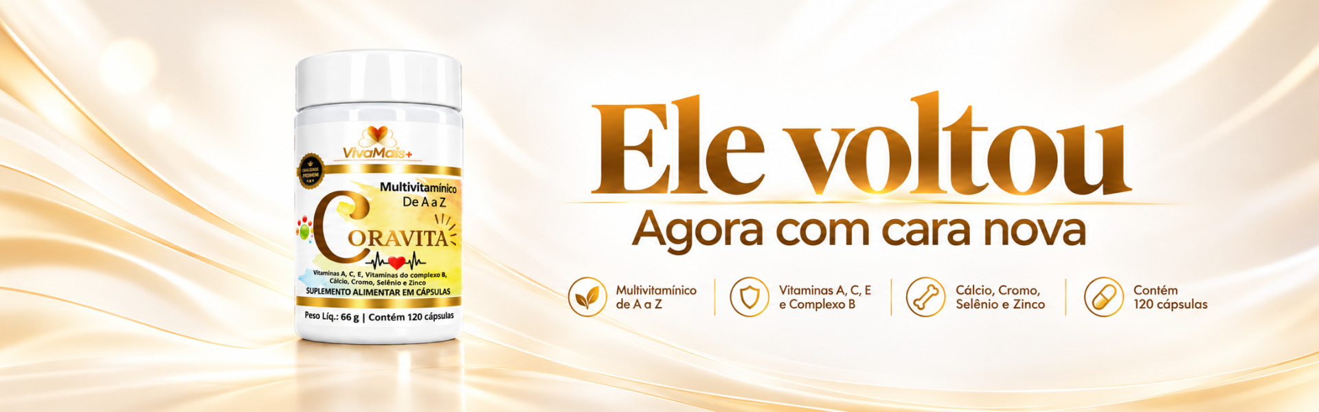Anúncio Premium do Multivitamínico Coravita
